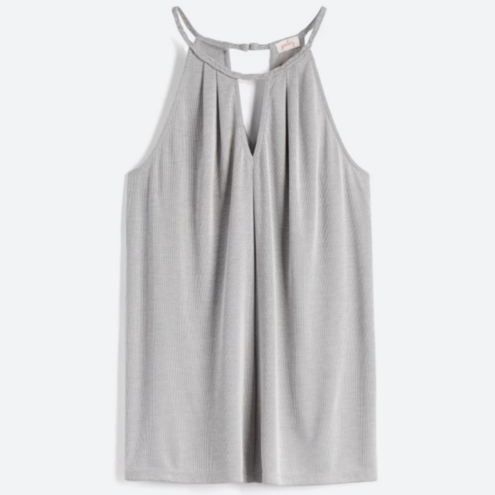Pixley Georgio Braided Neckline Halter Knit Top Size - XS